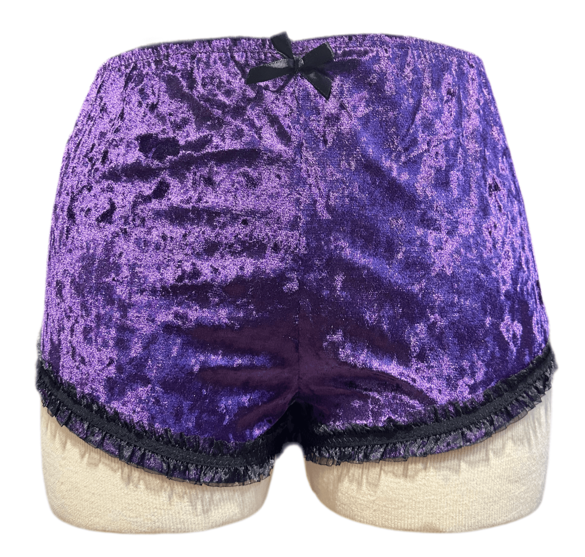 Purple Velvet Shorties - Angel's House of Design Co.