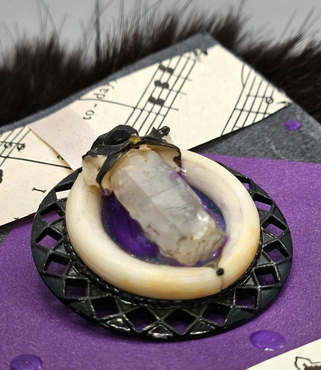 Quartz Pin/Brooch by Boneafide Arts - Angel's House of Design Co.