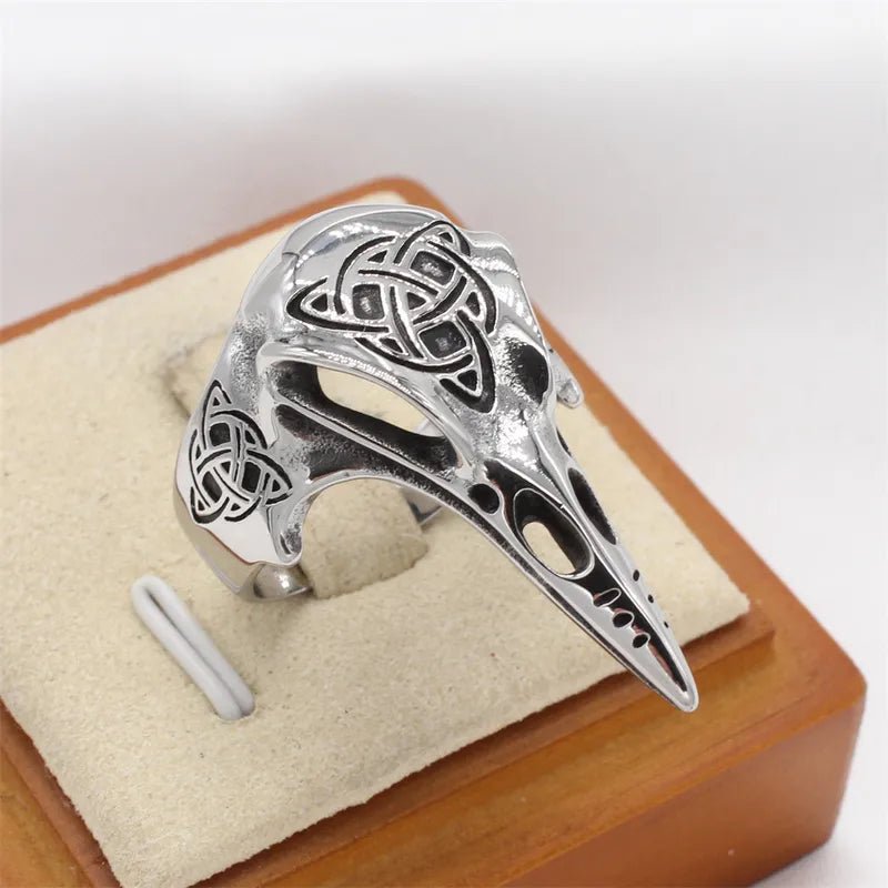 Raven Skull Ring - Angel's House of Design Co.