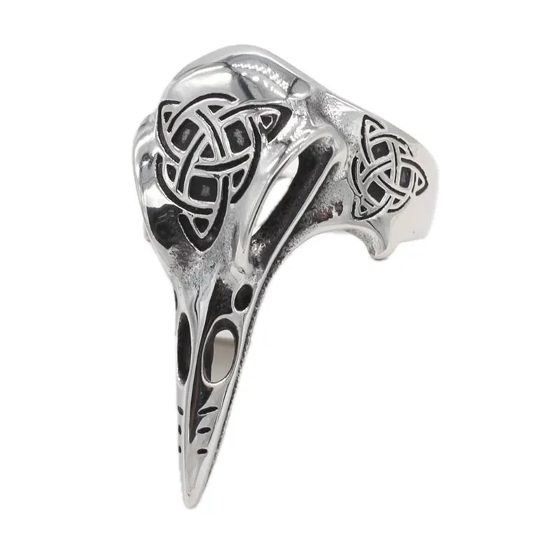 Raven Skull Ring - Angel's House of Design Co.