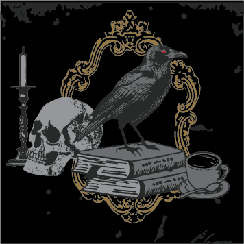 Raven's Grimoire Crew Socks - Angel's House of Design Co.