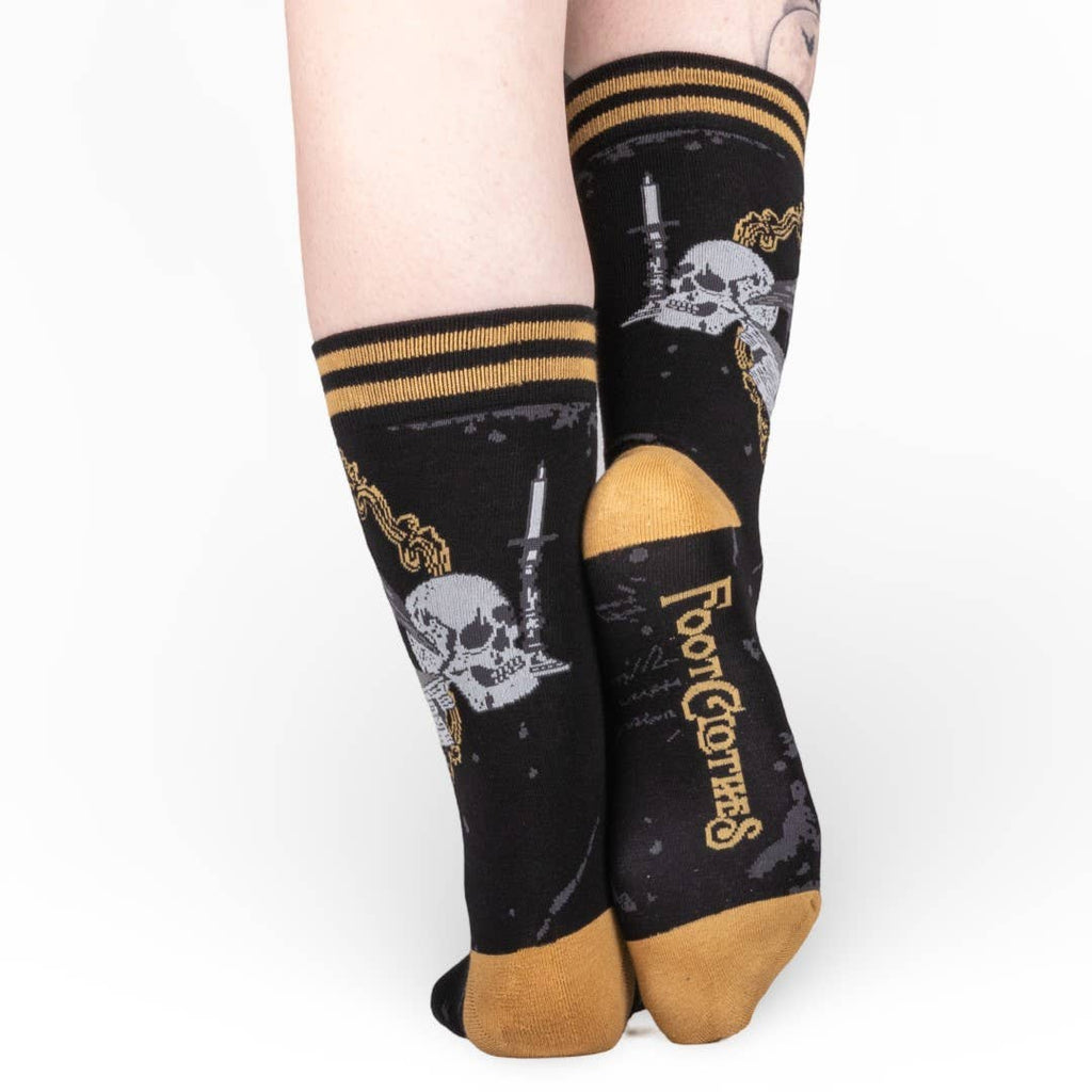 Raven's Grimoire Crew Socks - Angel's House of Design Co.