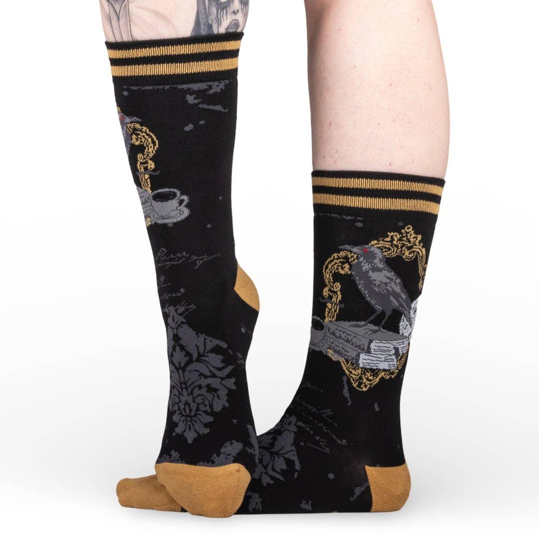 Raven's Grimoire Crew Socks - Angel's House of Design Co.