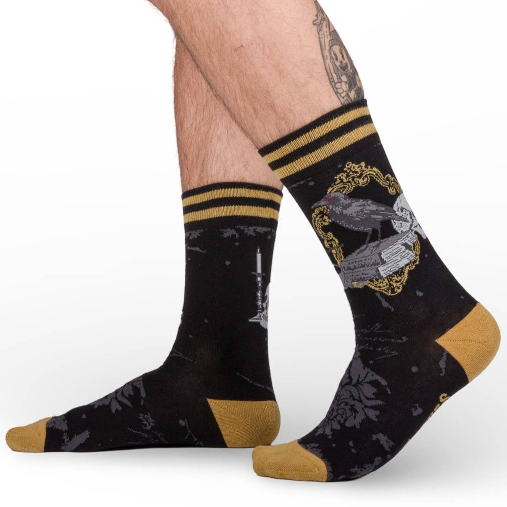 Raven's Grimoire Crew Socks - Angel's House of Design Co.