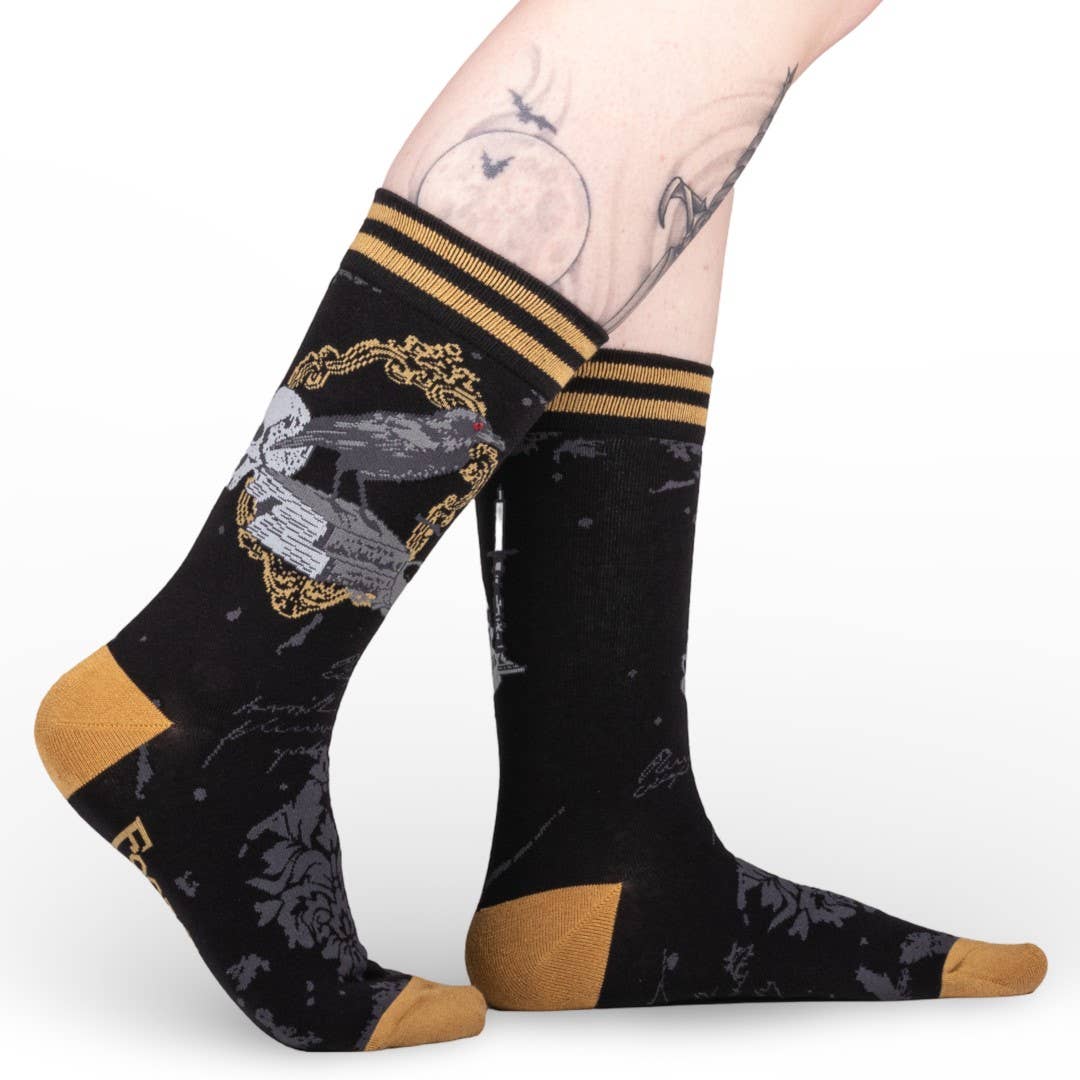 Raven's Grimoire Crew Socks - Angel's House of Design Co.