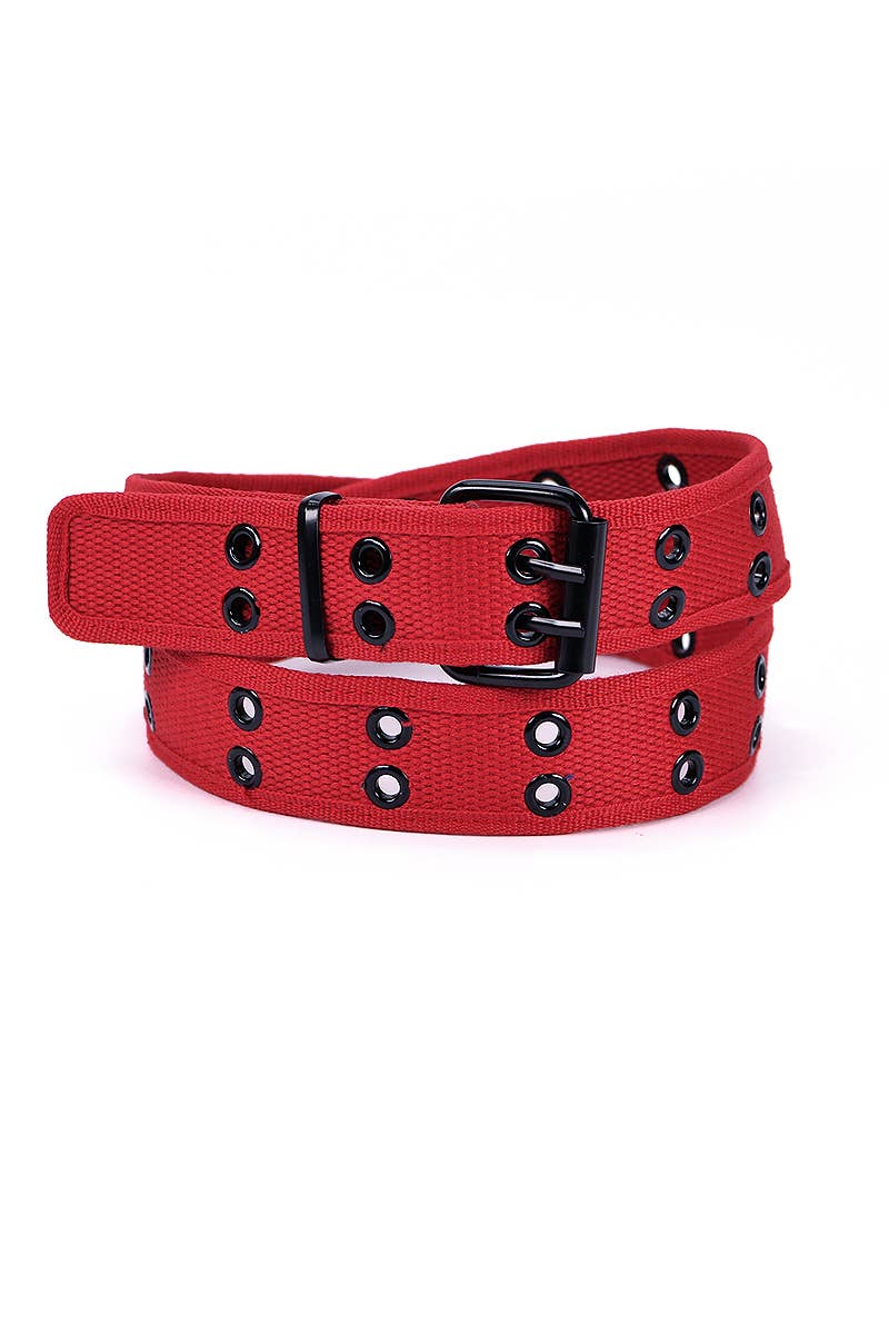 Red 2 Hole Belt - Angel's House of Design Co.