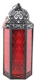 Red Moroccan Candle Lantern - Angel's House of Design Co.