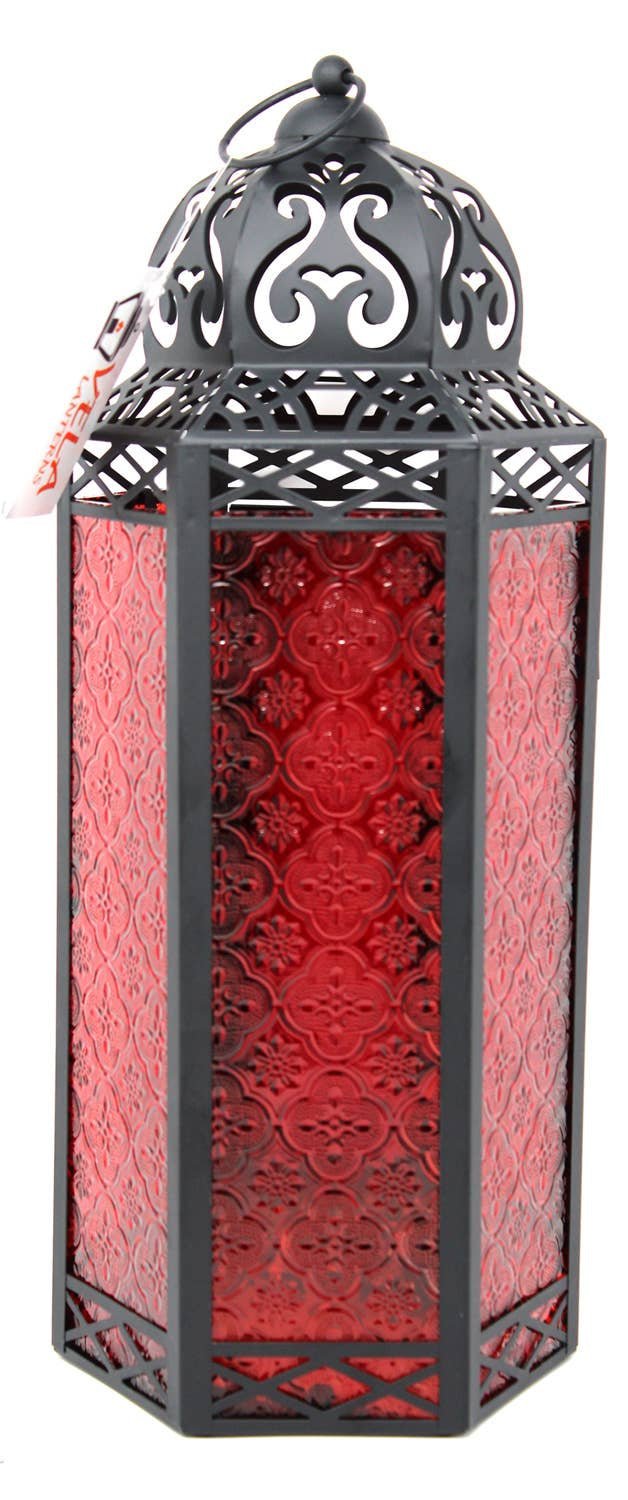 Red Moroccan Candle Lantern - Angel's House of Design Co.