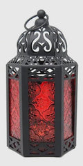 Red Moroccan Candle Lantern - Angel's House of Design Co.