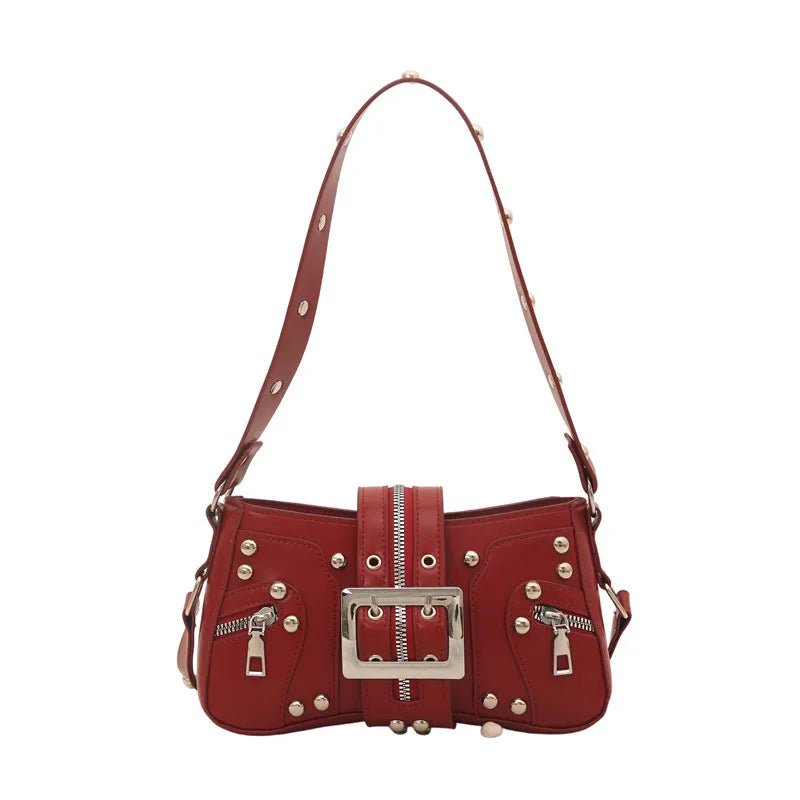 Red Moto Style Handbag - Angel's House of Design Co.