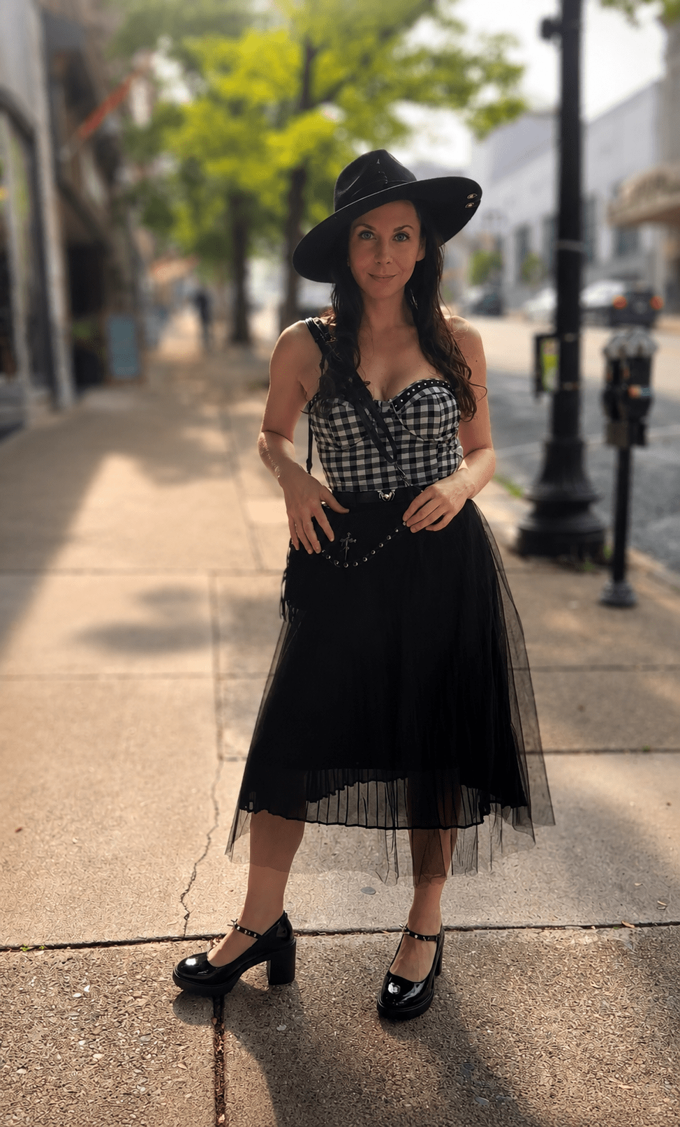 Retro Black & White Bustier Top - Angel's House of Design Co.