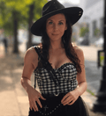 Retro Black & White Bustier Top - Angel's House of Design Co.