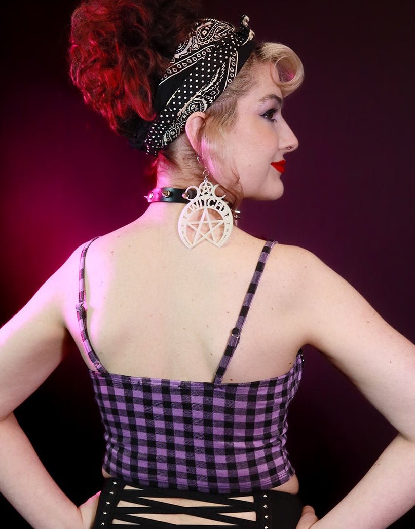 Retro Purple Bustier Top - Angel's House of Design Co.