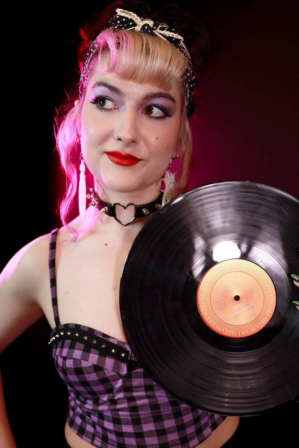 Retro Purple Bustier Top - Angel's House of Design Co.