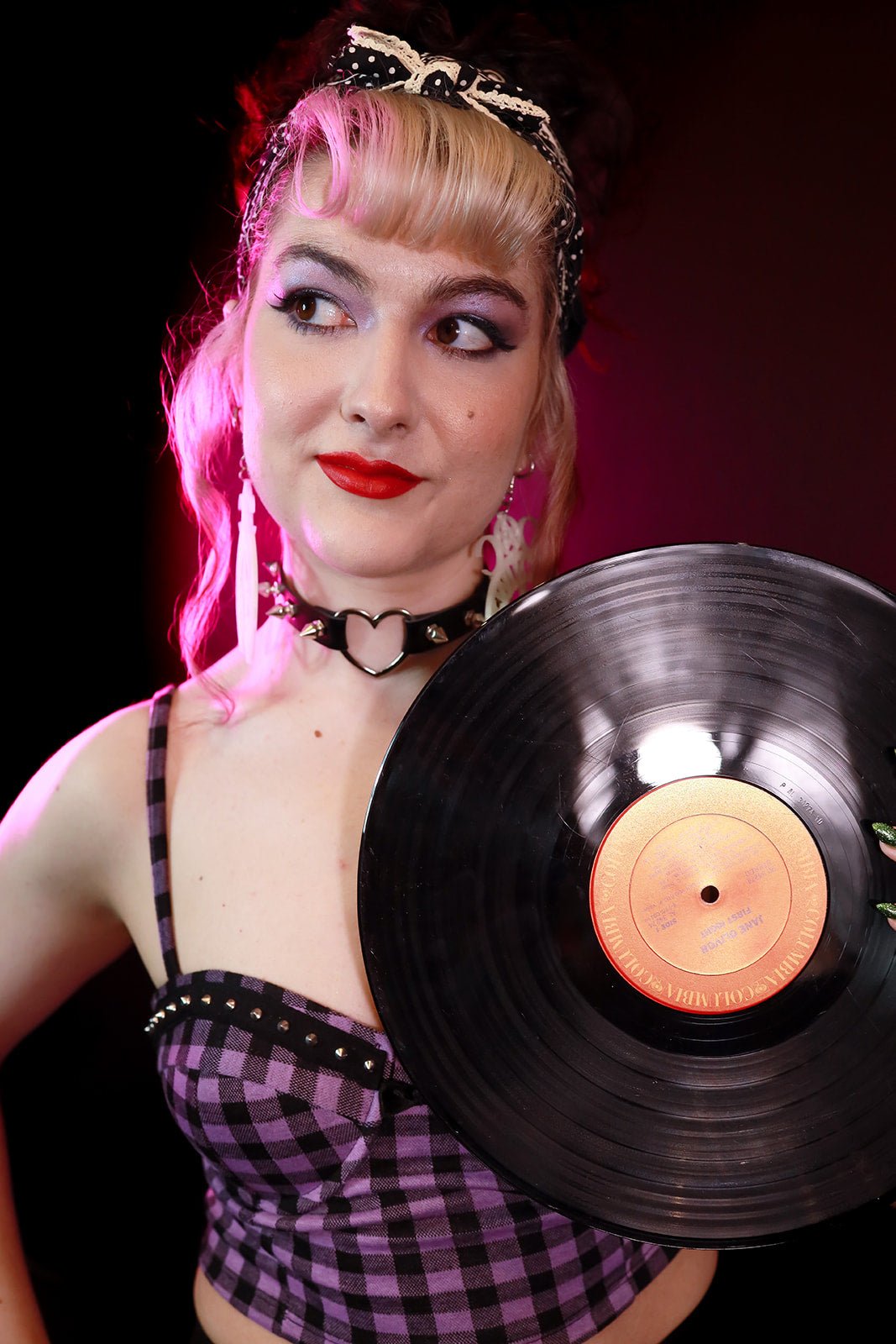 Retro Purple Bustier Top - Angel's House of Design Co.