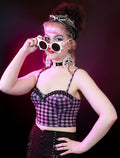 Retro Purple Bustier Top - Angel's House of Design Co.