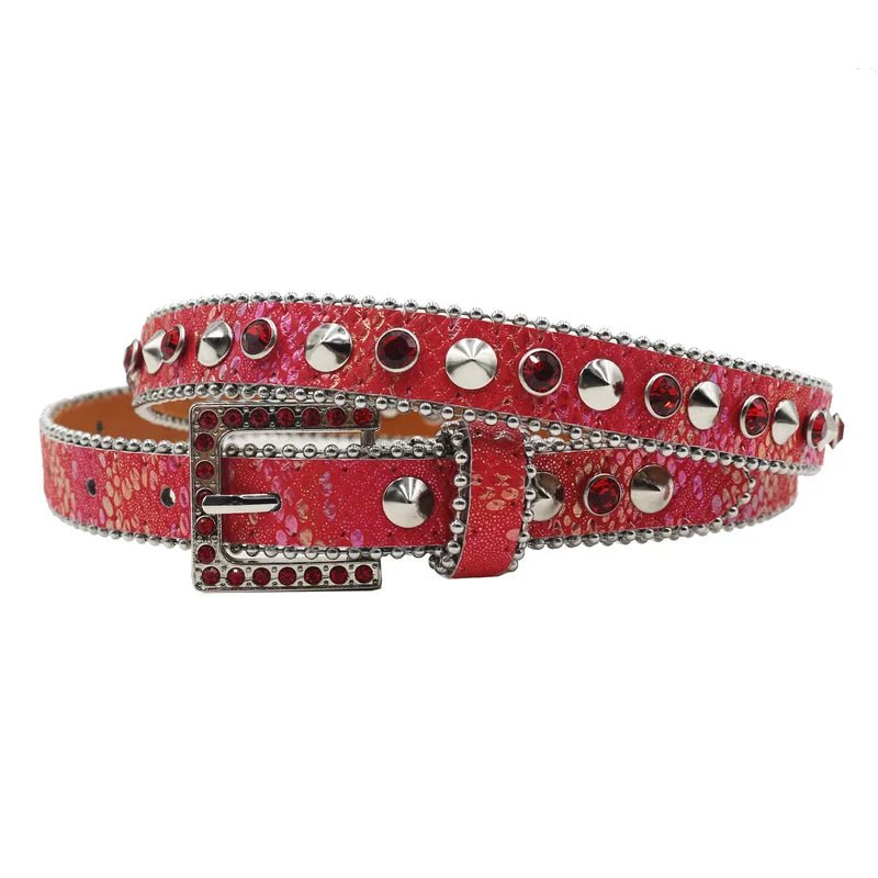 Rhinestone Punk Belt - Angel's House of Design Co.
