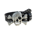 Rhinestones Skull and Cross Bone Belt - Angel's House of Design Co.