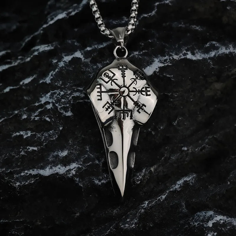 Ritual Raven Skull Necklace - Angel's House of Design Co.