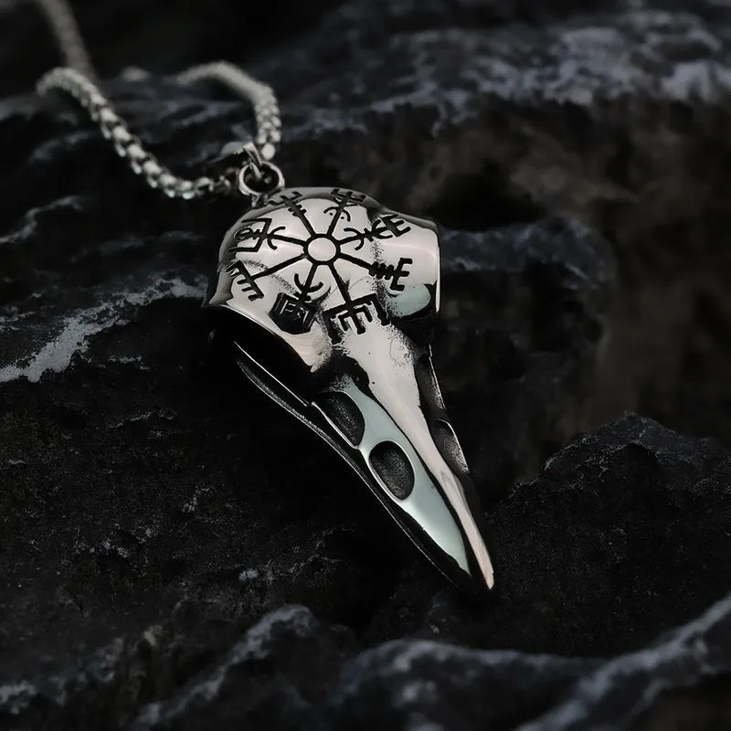 Ritual Raven Skull Necklace - Angel's House of Design Co.