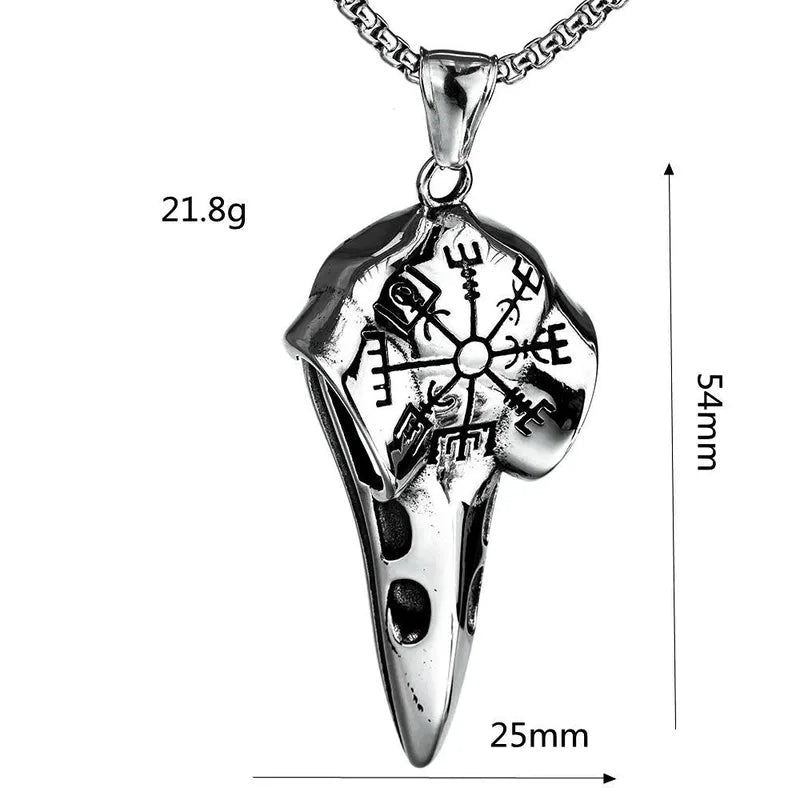 Ritual Raven Skull Necklace - Angel's House of Design Co.