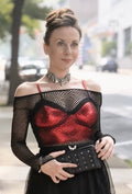 Rockstar Vinyl Bralette in Red or Black - Angel's House of Design Co.