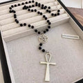 Rosary Ankh Necklace - Angel's House of Design Co.