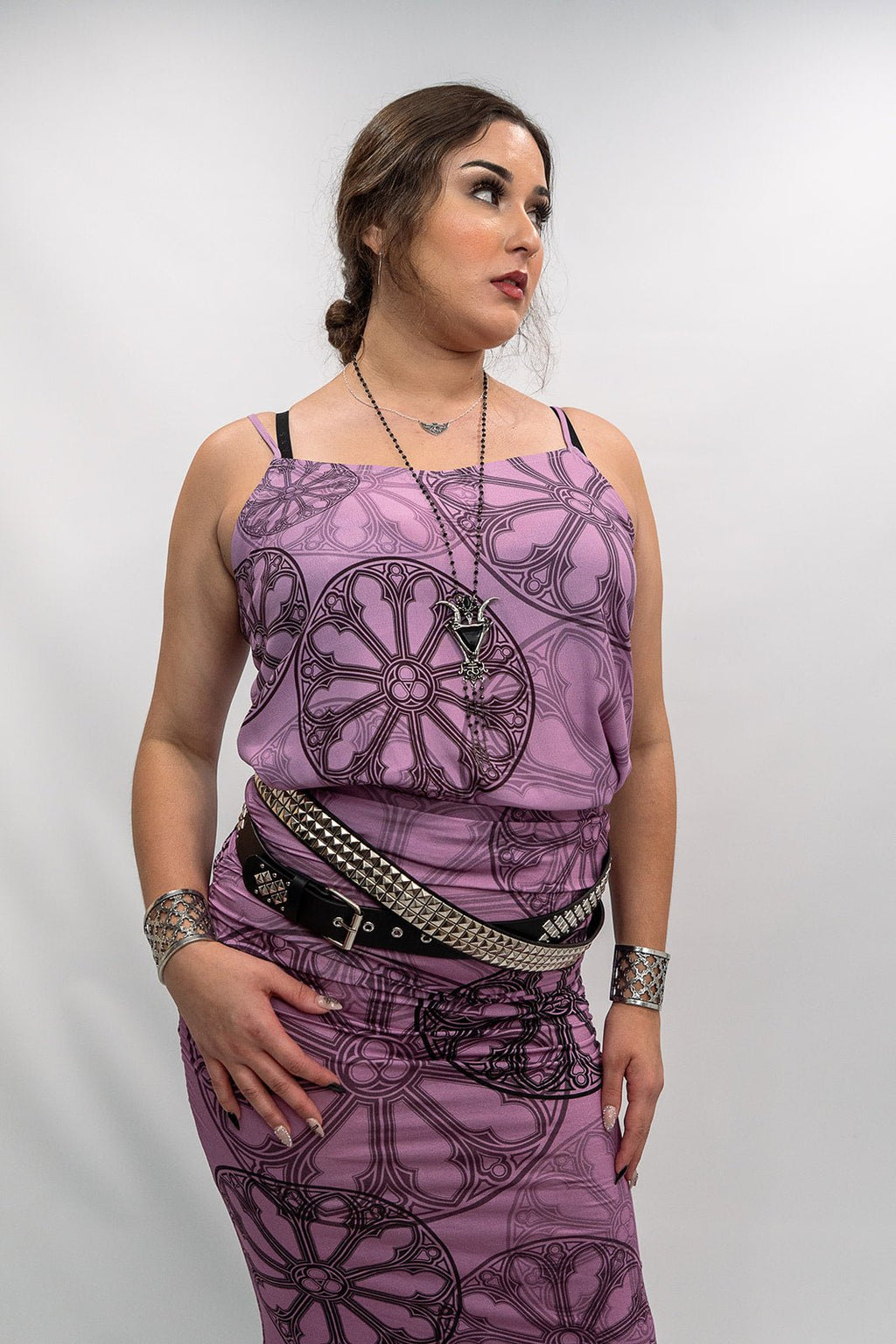 Rose Window Midi Skirt - Angel's House of Design Co.