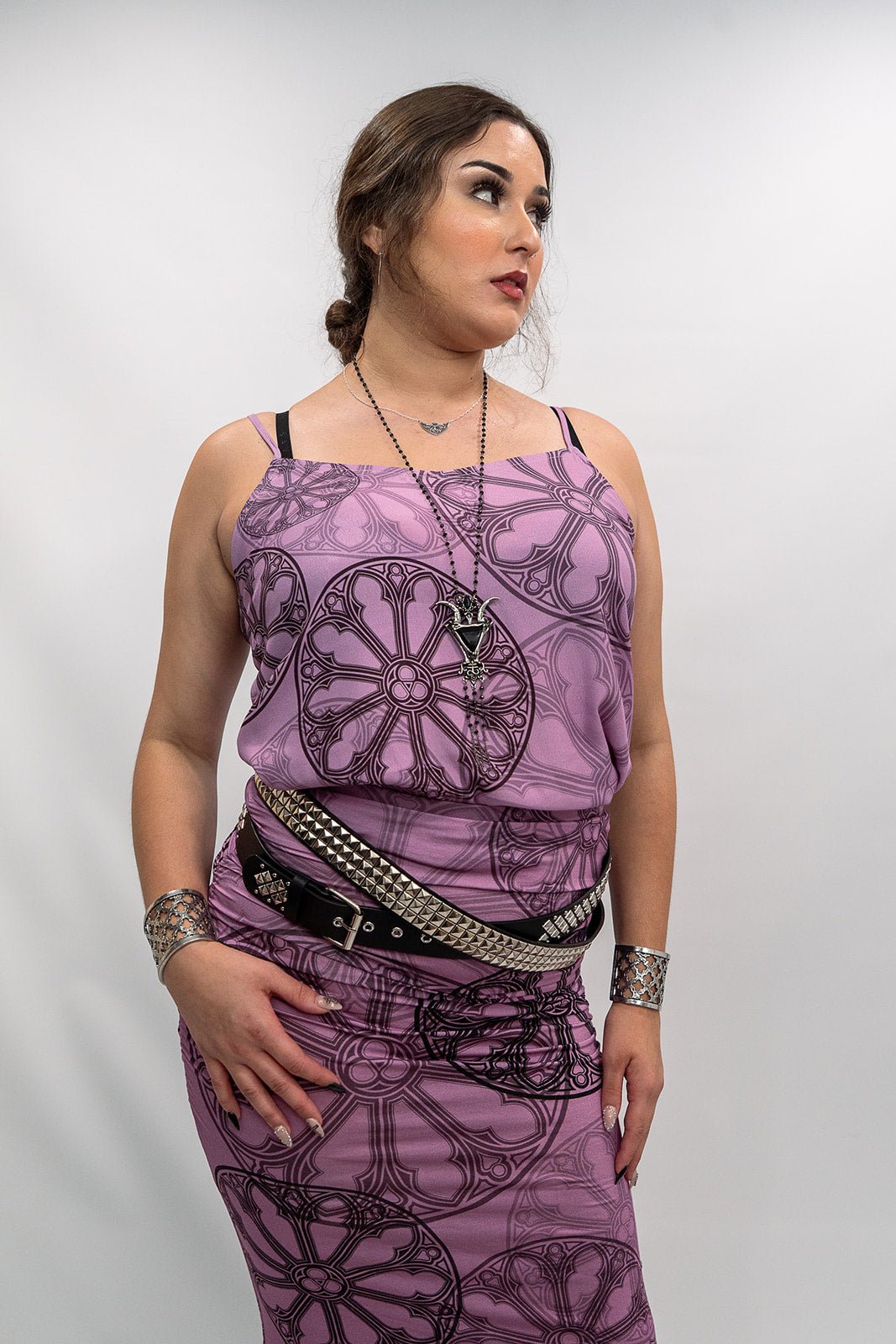 Rose Window Midi Skirt - Angel's House of Design Co.