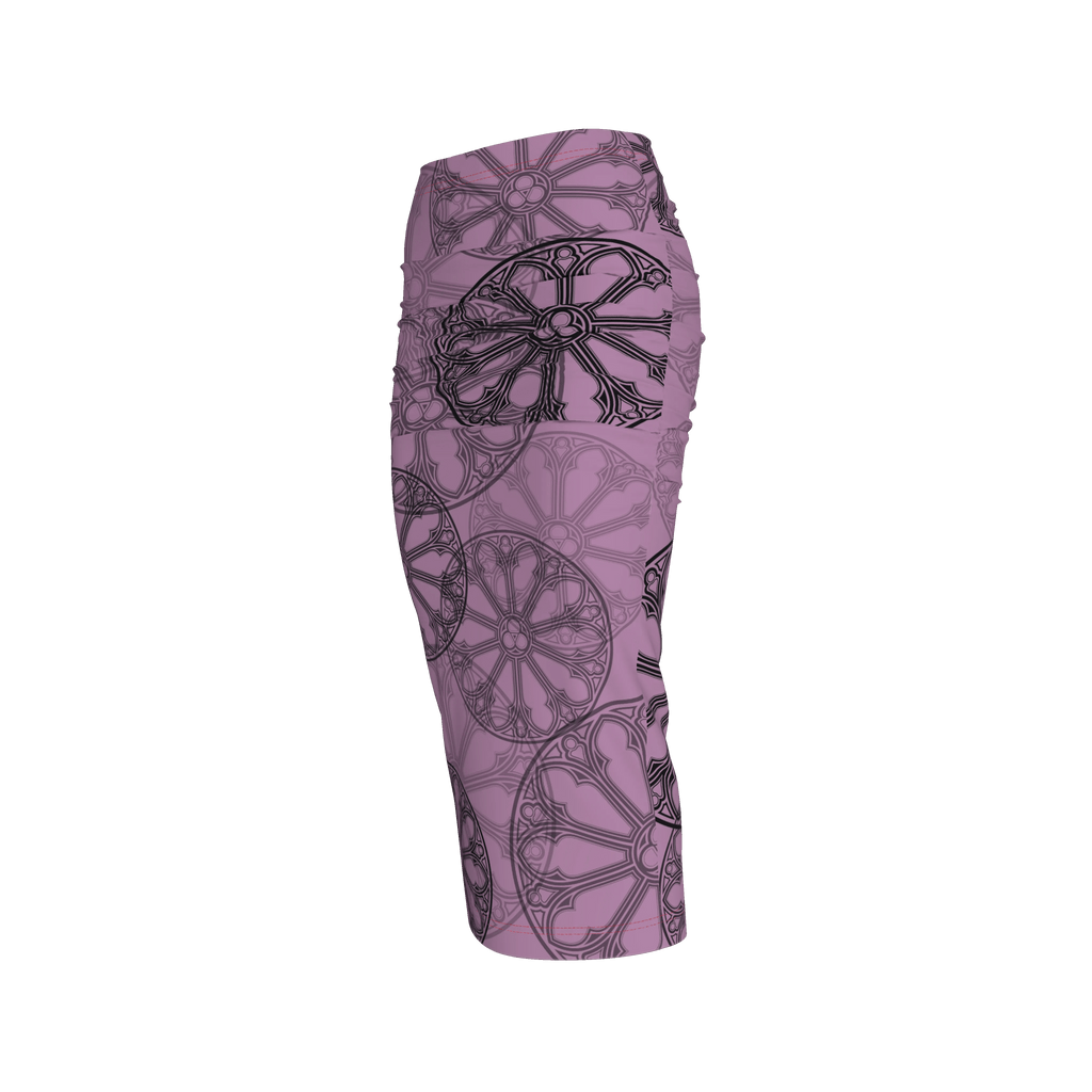 Rose Window Midi Skirt - Angel's House of Design Co.