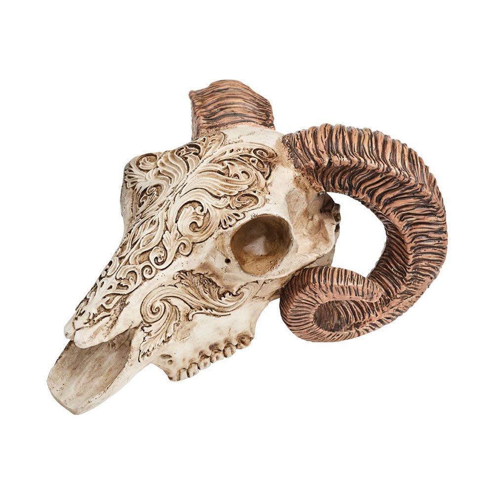 Scrimshaw Ram Skull - Angel's House of Design Co.