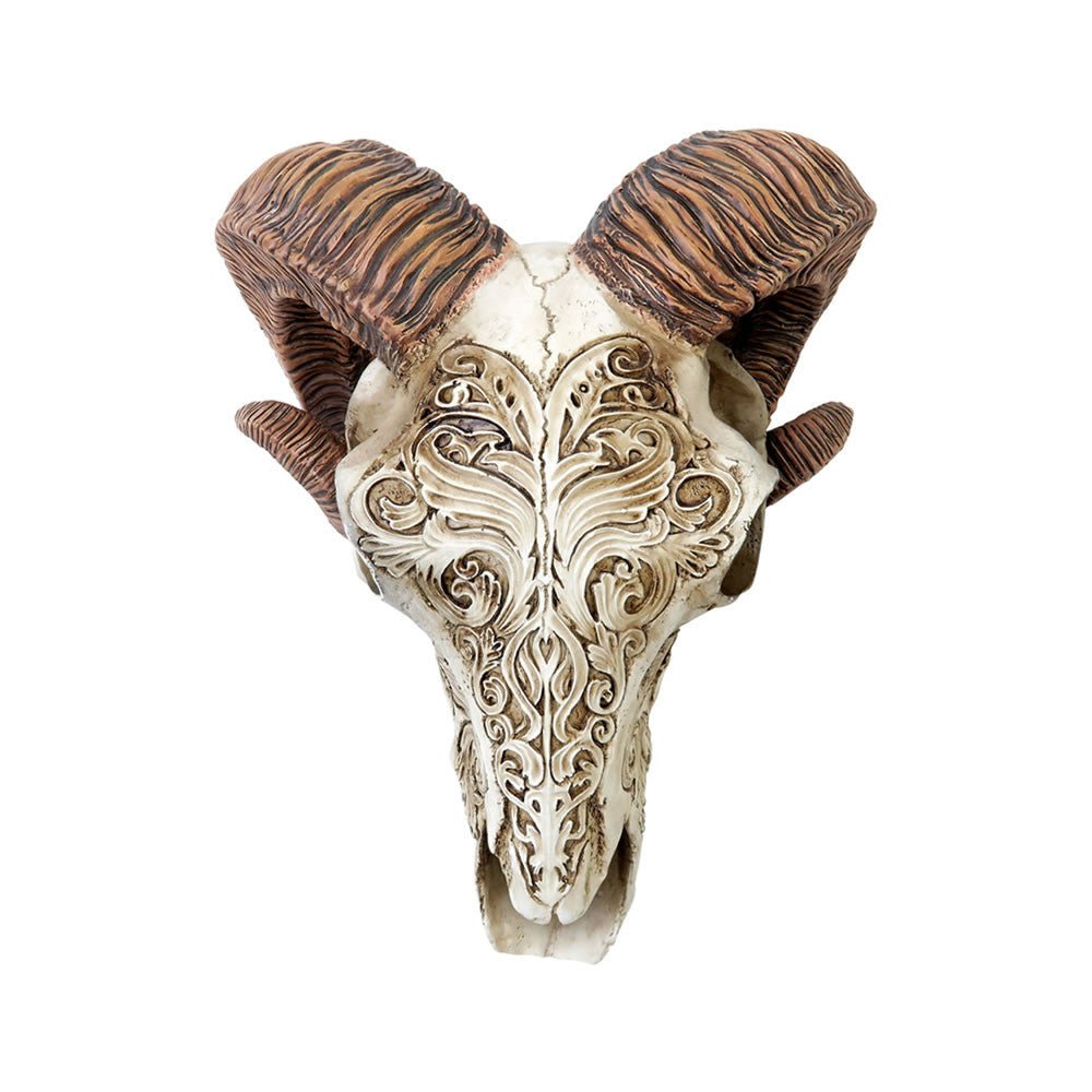 Scrimshaw Ram Skull - Angel's House of Design Co.