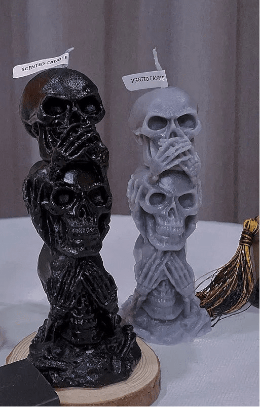 See No, Speak No, Hear No Evil Candle Towers - Angel's House of Design Co.