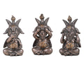 See, Speak, Hear No Evil Little Baphomets (set of 3) - Angel's House of Design Co.