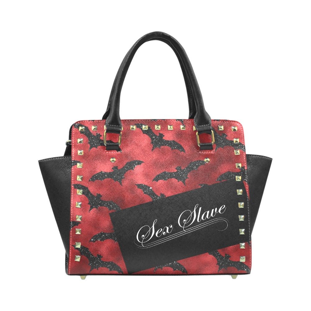 Sex Slave Rivet Shoulder Handbag - Angel's House of Design Co.