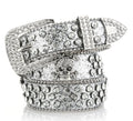 Silver Skull Belt - Angel's House of Design Co.