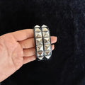 Silver Studded Cuff Bracelet - Angel's House of Design Co.