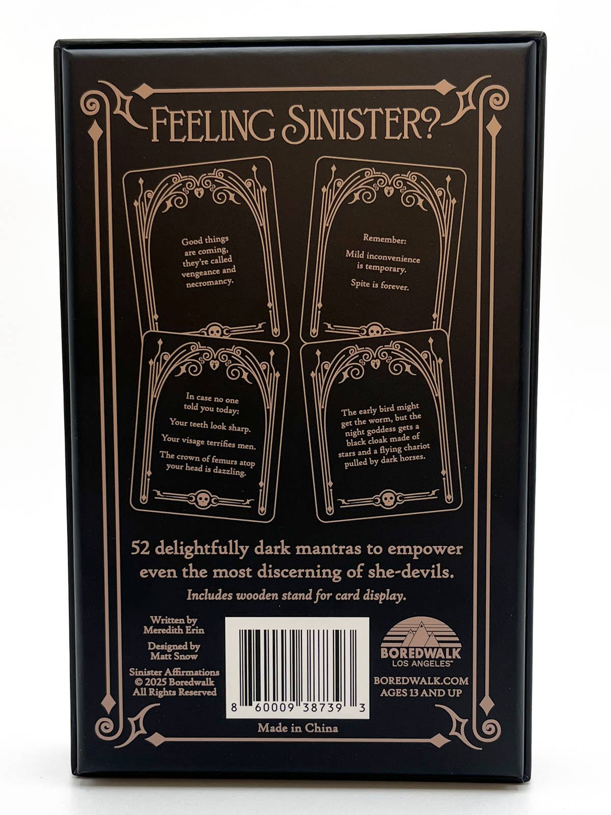 Sinister Affirmations - Angel's House of Design Co.