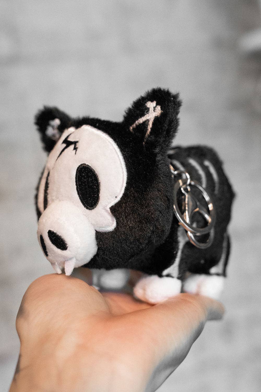 Skelepig Plush Keychain - Angel's House of Design Co.