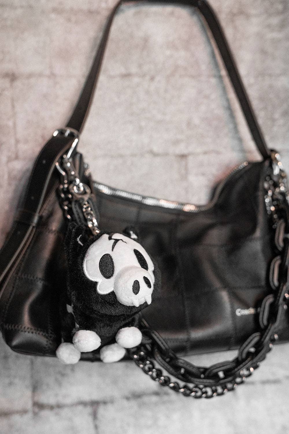 Skelepig Plush Keychain - Angel's House of Design Co.