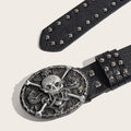 Skull and Crossbones with Snakes Unisex Belt - Angel's House of Design Co.