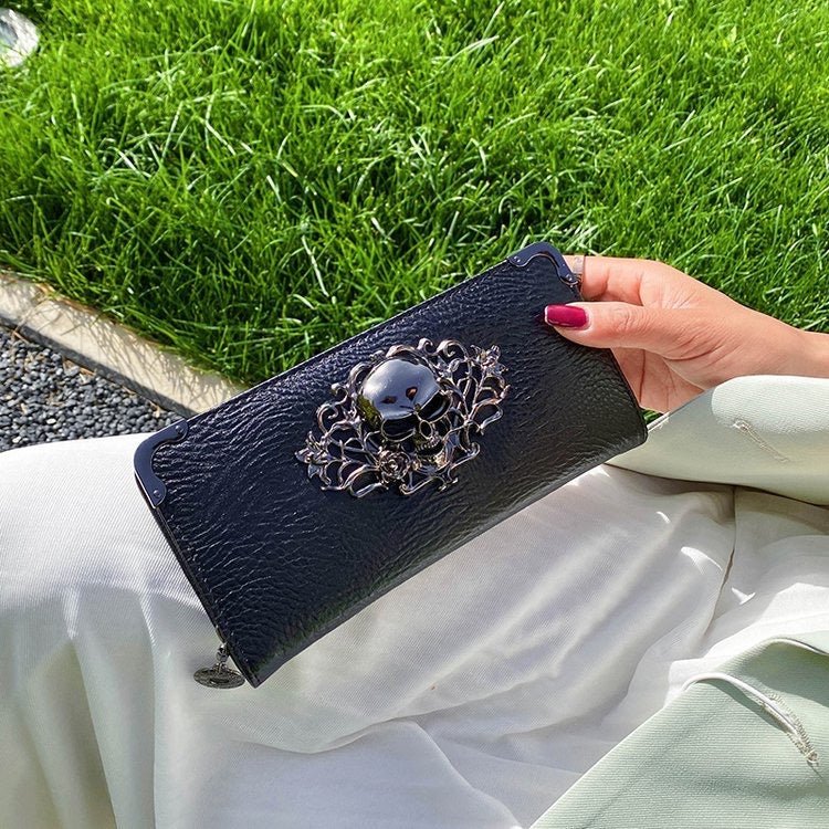 Skull Clutch/Wallet - Angel's House of Design Co.