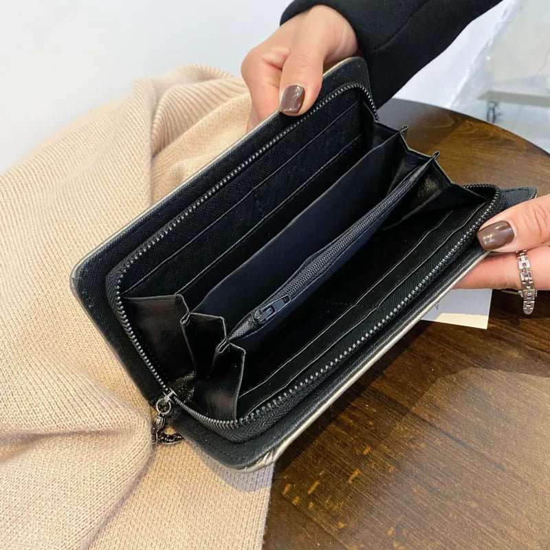 Skull Clutch/Wallet with Studs and Rhinestones - Angel's House of Design Co.