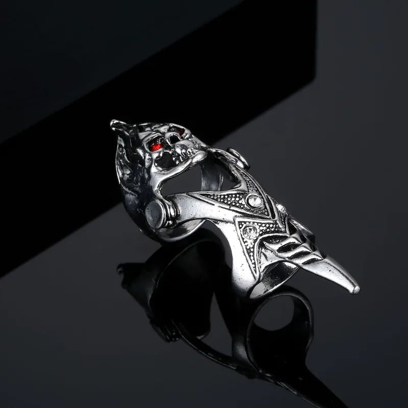 Skull Knuckle Ring - Angel's House of Design Co.