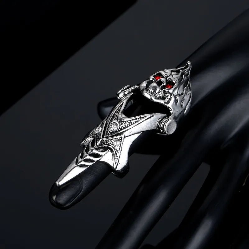 Skull Knuckle Ring - Angel's House of Design Co.