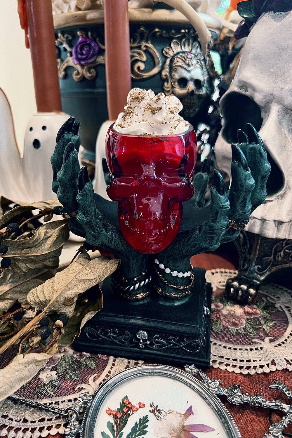 Skull Shot Glass [BLOOD RED] - Angel's House of Design Co.