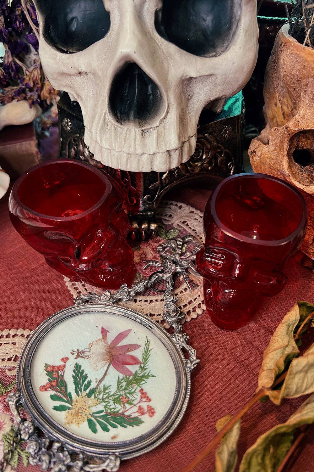 Skull Shot Glass [BLOOD RED] - Angel's House of Design Co.