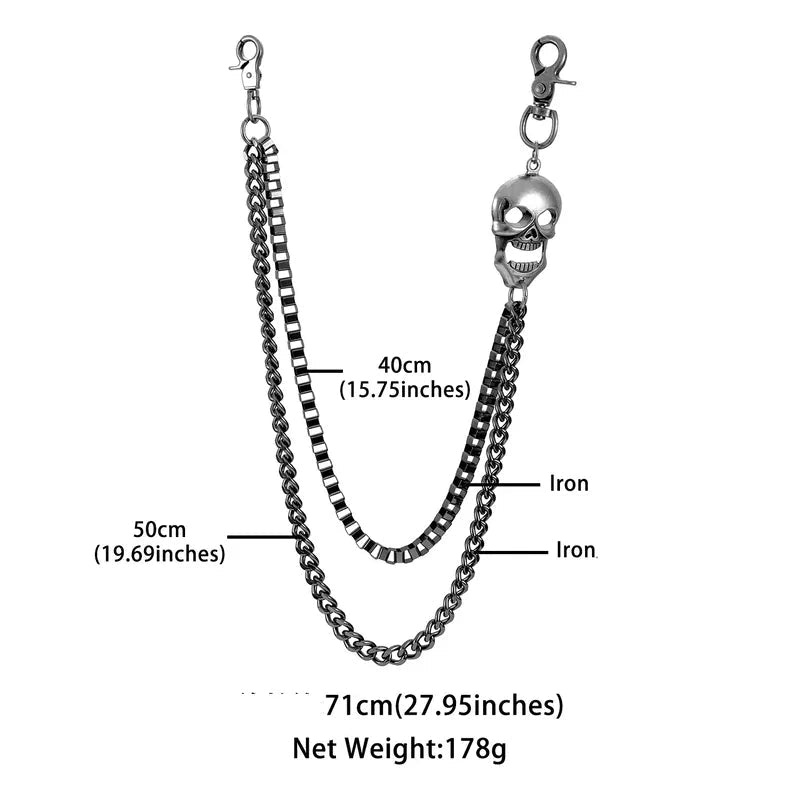 Skull Wallet Chains - Angel's House of Design Co.