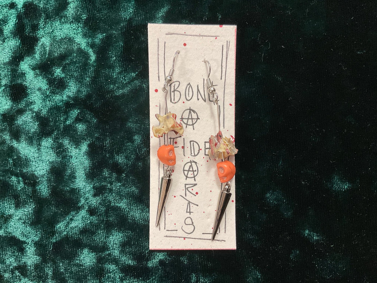 Skully Spine Earrings - Angel's House of Design Co.