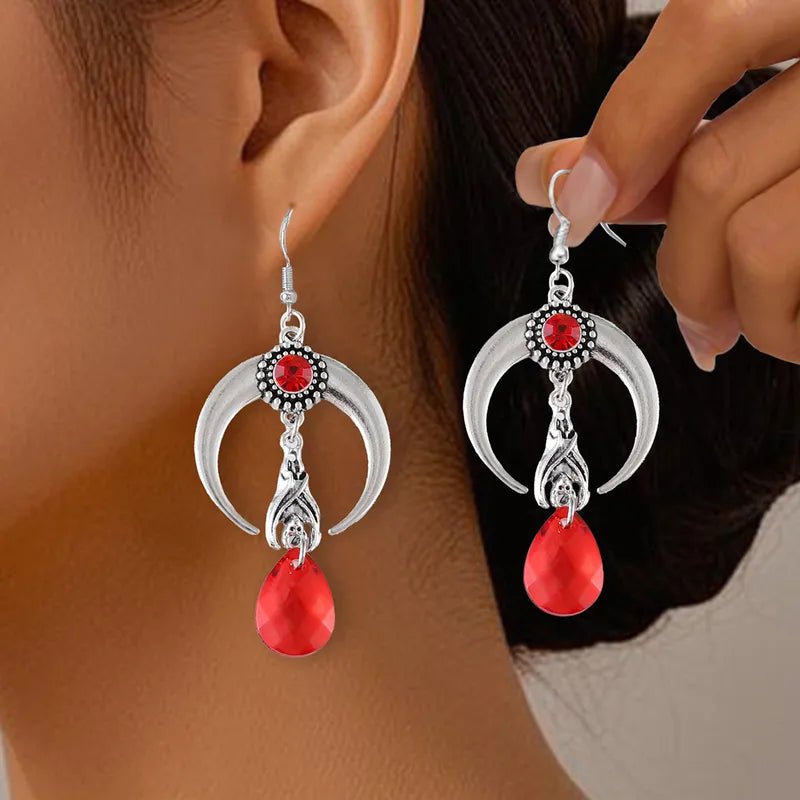 Sleepy Bat Drop Earrings - Angel's House of Design Co.